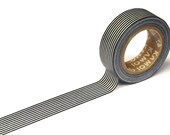 MT Washi Masking Tape - Monochrome Border Black