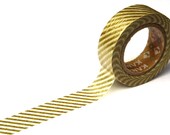 MT Washi Masking Tape - Stripe Gold