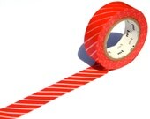 MT Washi Masking Tape -  Stripe Red
