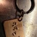 Heisenberg Uncertainty Principle Keychain in Copper and Steel