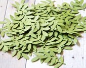 200 Moss Green Party Smooth Fronds Fern Leaves Decorations Confetti