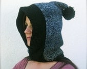 extra warm knit pixie hood
