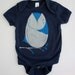 Owl Onesie - Blue and Navy Owl Baby Onesie