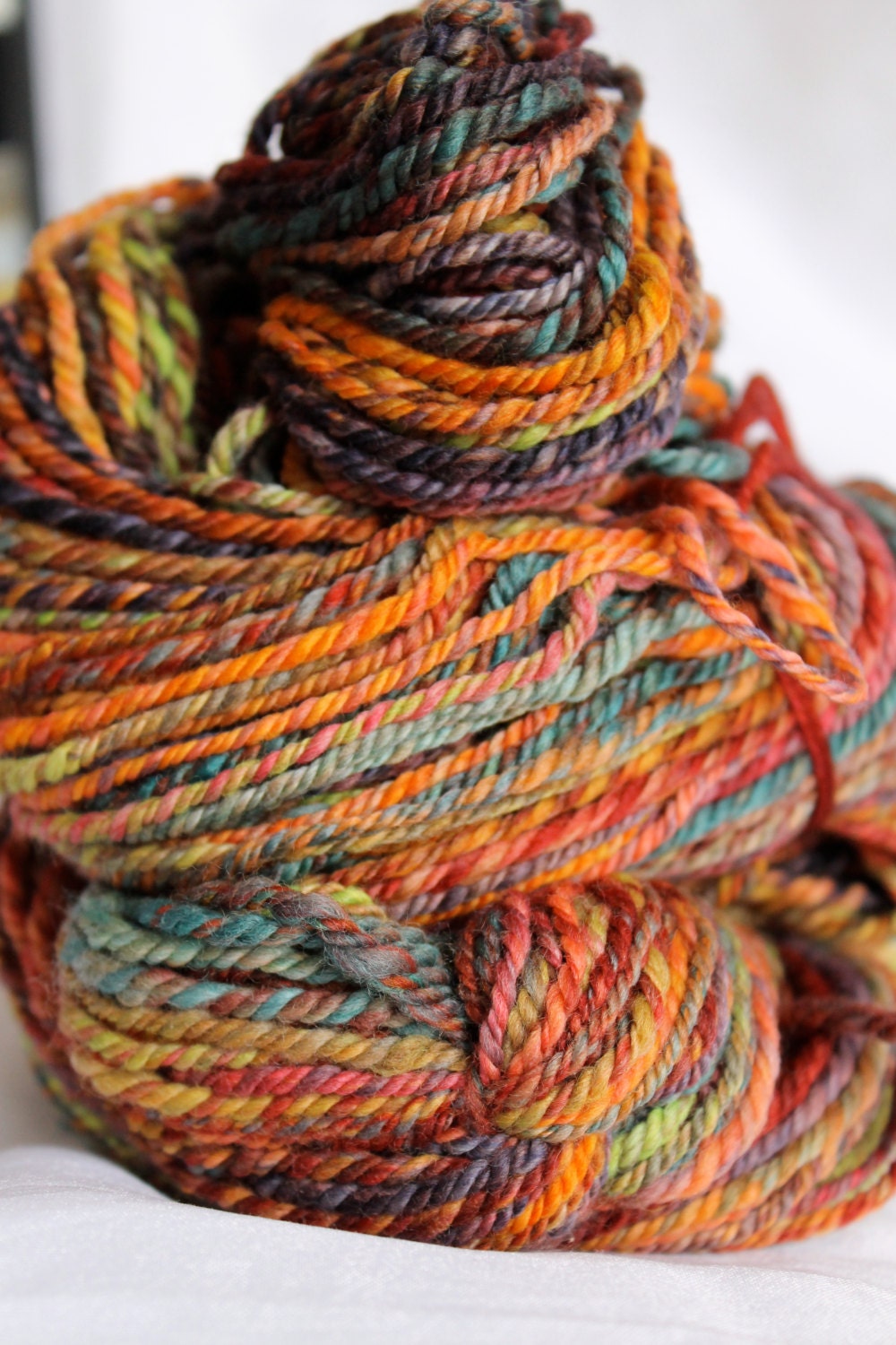 Hand spun Superfine merino 3 ply 138 yds 4.2 oz worsted