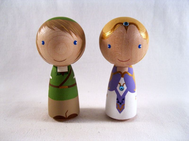 Legend of Zelda Video Game Kokeshi Peg Dolls