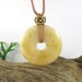 Milk & Honey Nursing Necklace - 30mm Honey Jade Nursing Mom Necklace