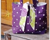 PDF Reversible Contrast Tied Tote Bag