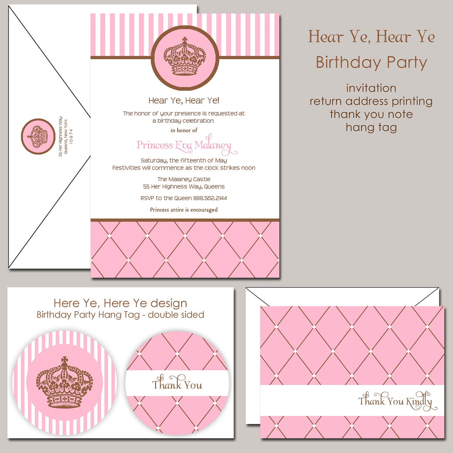 Here Ye, Here Ye Royal Princess Birthday Invitation Il_170x135
