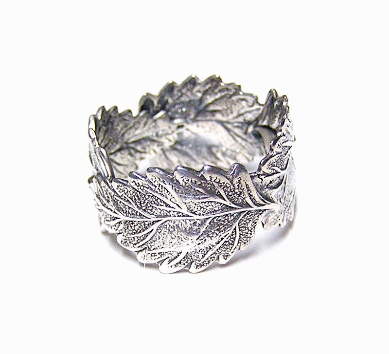 Forest Silver four Leaf ring .925 (sterling silver)