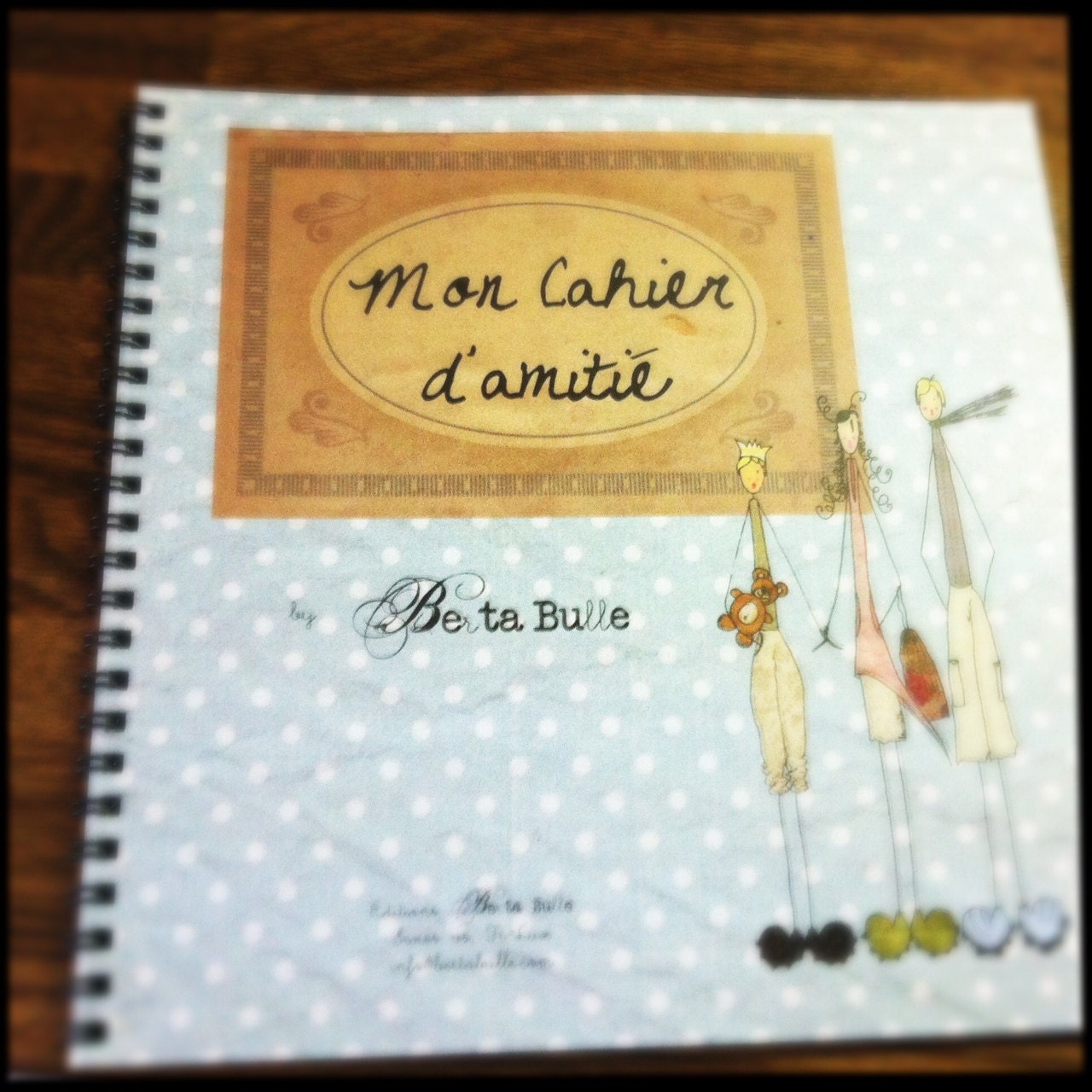Cahier d'Amitié BertaBulle pour les garçons