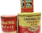Vintage Retro Tin Cans