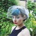 Birdcage Veil Ivory, black, white, champagne, wine.