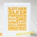 LET HER SLEEP  or  Let Him SleepNursery Art Print Napoleon Quote Let Him Sleep  Raw Art Letterpress