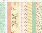 printable patterned paper Country Girl
