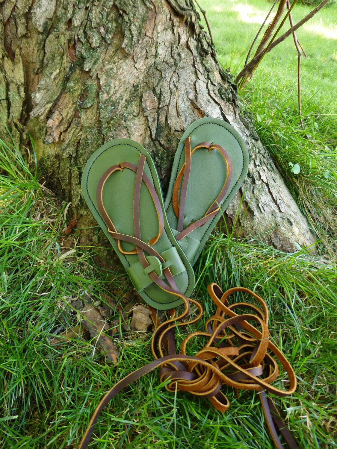 NEW Avocado Green Maori Sandal