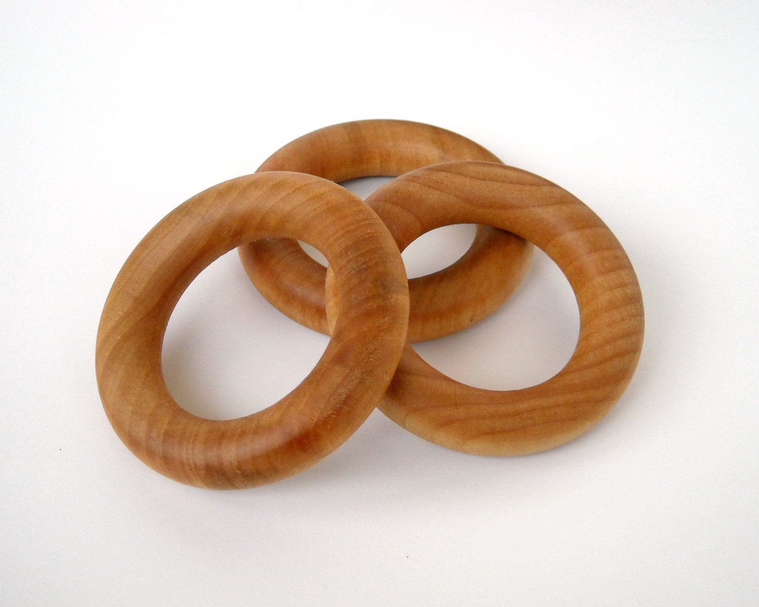 Wooden Teething Rings - Set of 15
