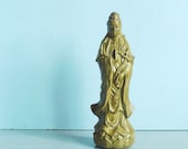 Quan Yin Figurine Buddhist Decor Bon Sai Statue