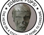 ZOMBIE POPS, The head on a stick you're dying to consume, Quantity 3