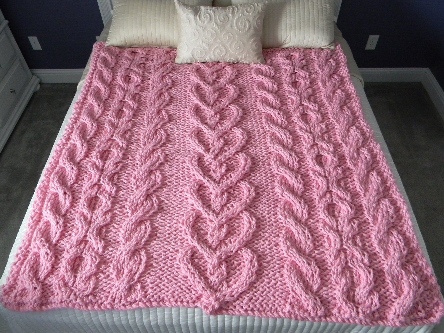 He Loves Me "Knot" Blanket - Pattern Only - permission to sell what you make