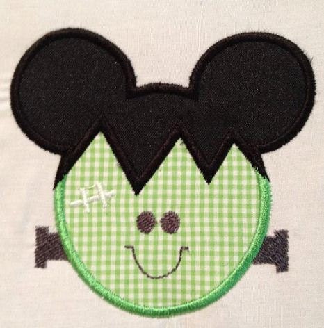 Custom Personalized Mickey Frankenstein tee shirt or onesie with NAME for  Halloween