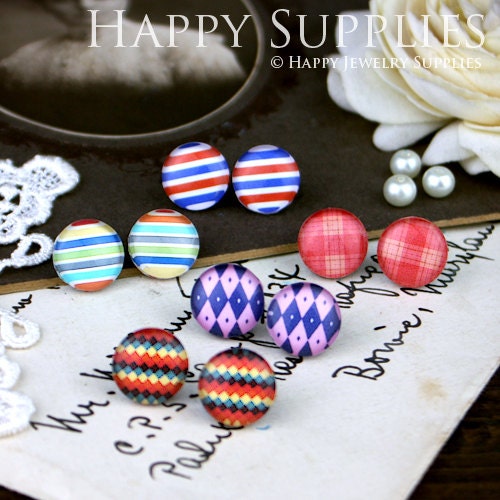 10pcs 12mm (MGC20) Handmade Photo Glass Cabochon