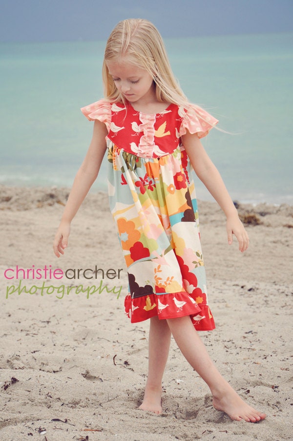 Oh Deer Flutter Sleeve Dress - Size 4T Ready to Ship