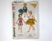 Shop Sale / Child's Size 6 Skirt, Blouse and Shorts 50s Simplicity Pattern 4264 / Complete