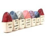 Message houses Miniature houses  Little rustic houses Shabby chic cottages