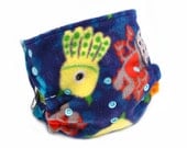 Diaper Cover OS, Fleece - Monsters, aliens