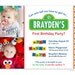 Sesame Street party - Set of 15 custom photo invitations - Printable file also available