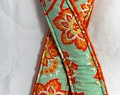 Crossbody Camera Strap Tangerine and Mint DSLR Quick Release Long Hipster