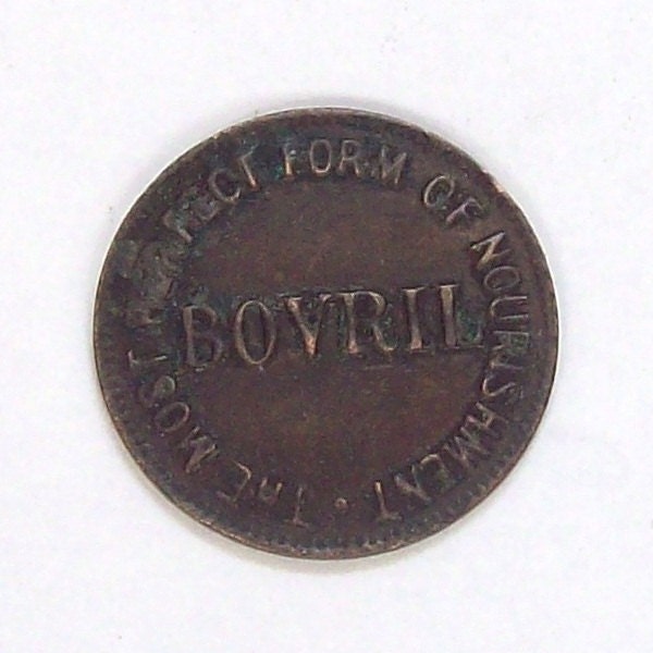 Late Victorian Bovril Advertising Token