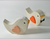 Wedding Cake Topper Love Bird Pair Primitive Country