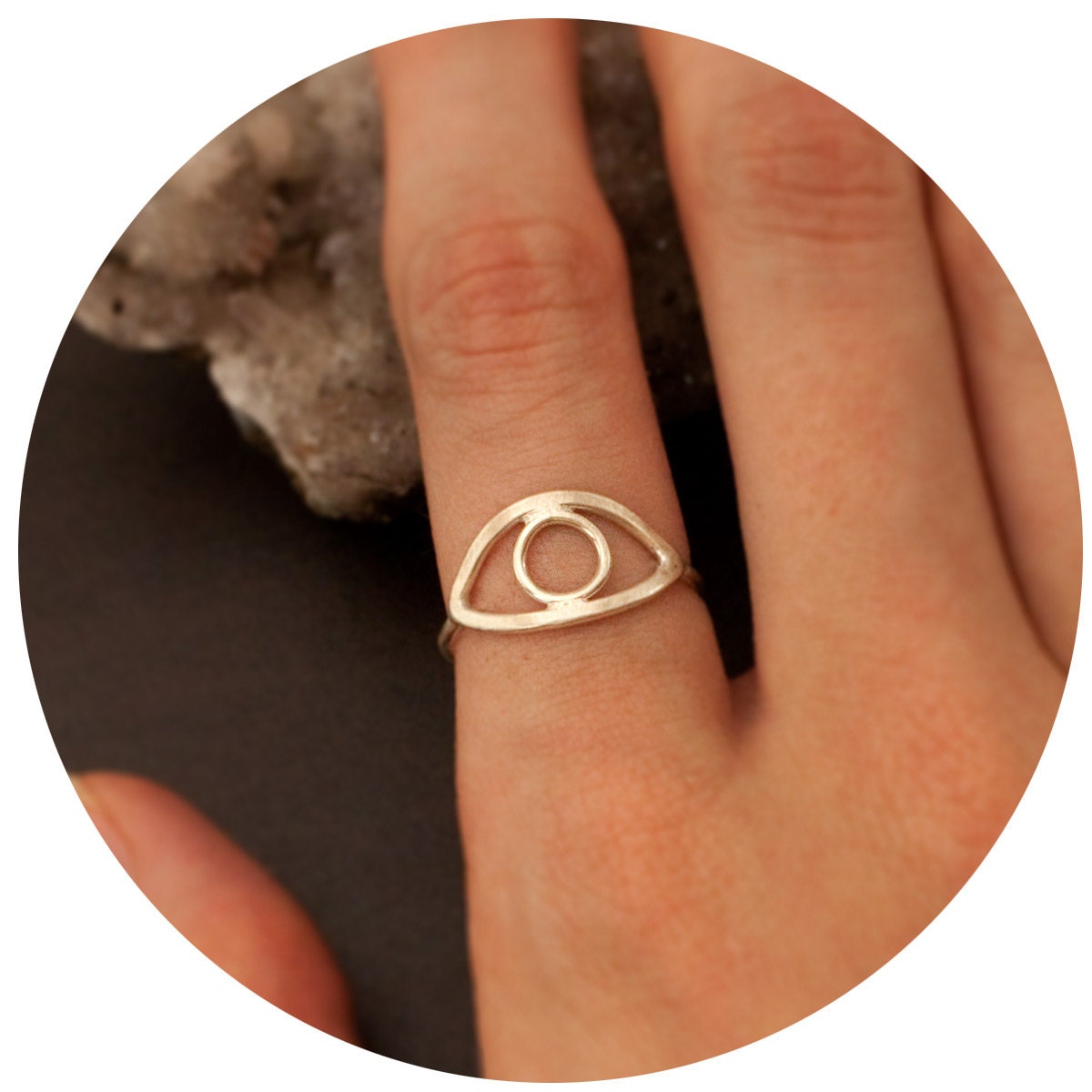 Silver Third Eye Ring