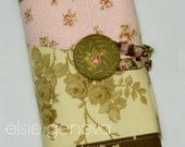 Brown and Pink  Spill Proof Vintage / Antique Roses Floral Knitpicks Interchangeable & DPN Knitting Needle Organizer