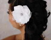 Fabric Flower Fascinator-Dahlia