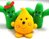 Green CACTUS Whimsical Succulents - Parker Village or Terrarium Accessory