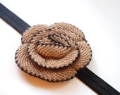 Tan Knit Headband (Custom Size)