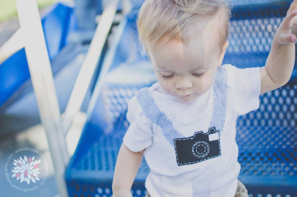 Vintage camera Bodysuit for BABY, made to order CUSTOM colors