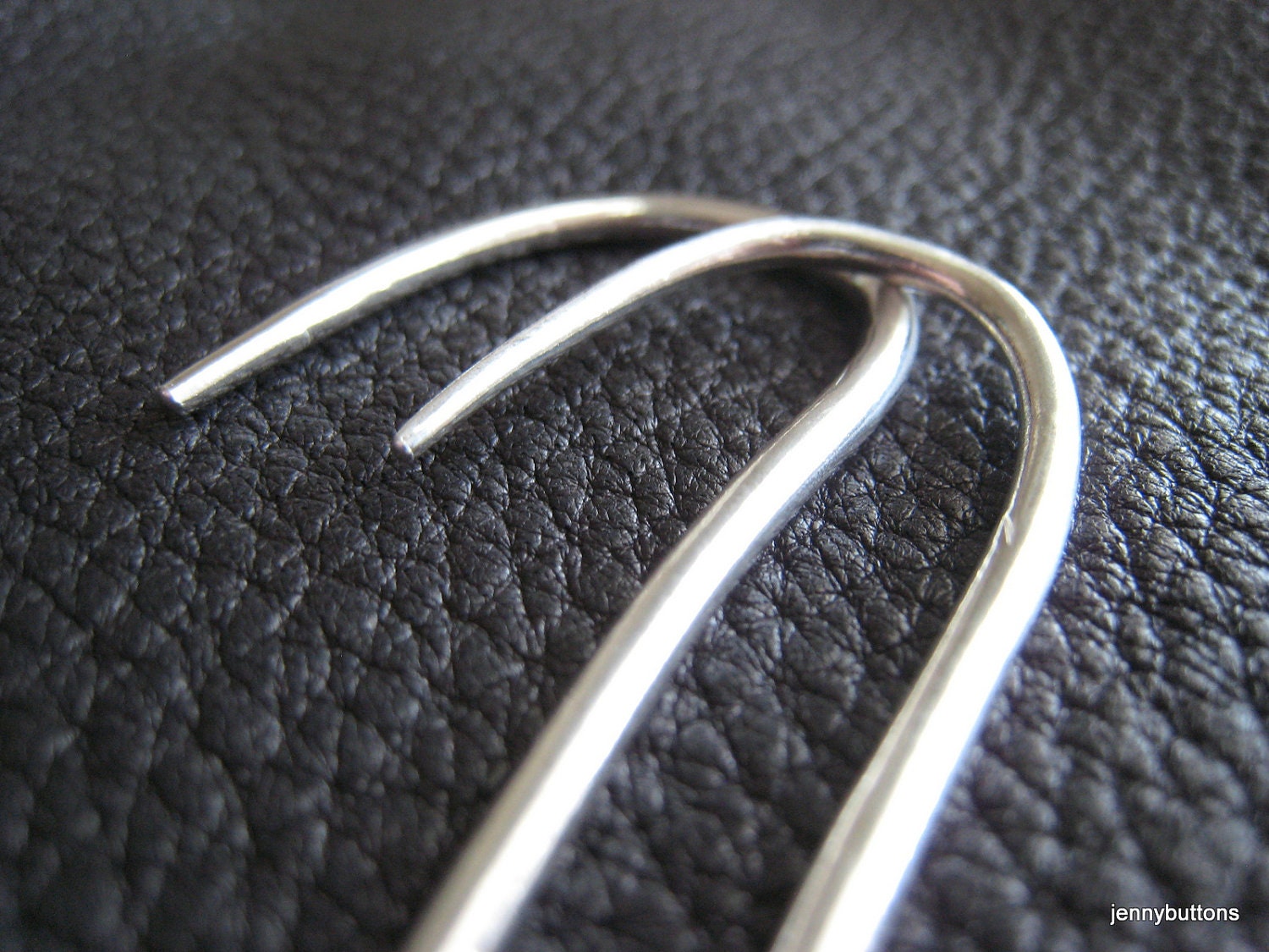 Fine Silver Cable Needle Stitch Holder Set  - Fabulous Knitter gift