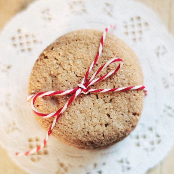 Food Photography,  Sugar Cookies, 8x8 Print, Neutral Colors, Red Stripes, Kitchen Decor, Cookie Photo