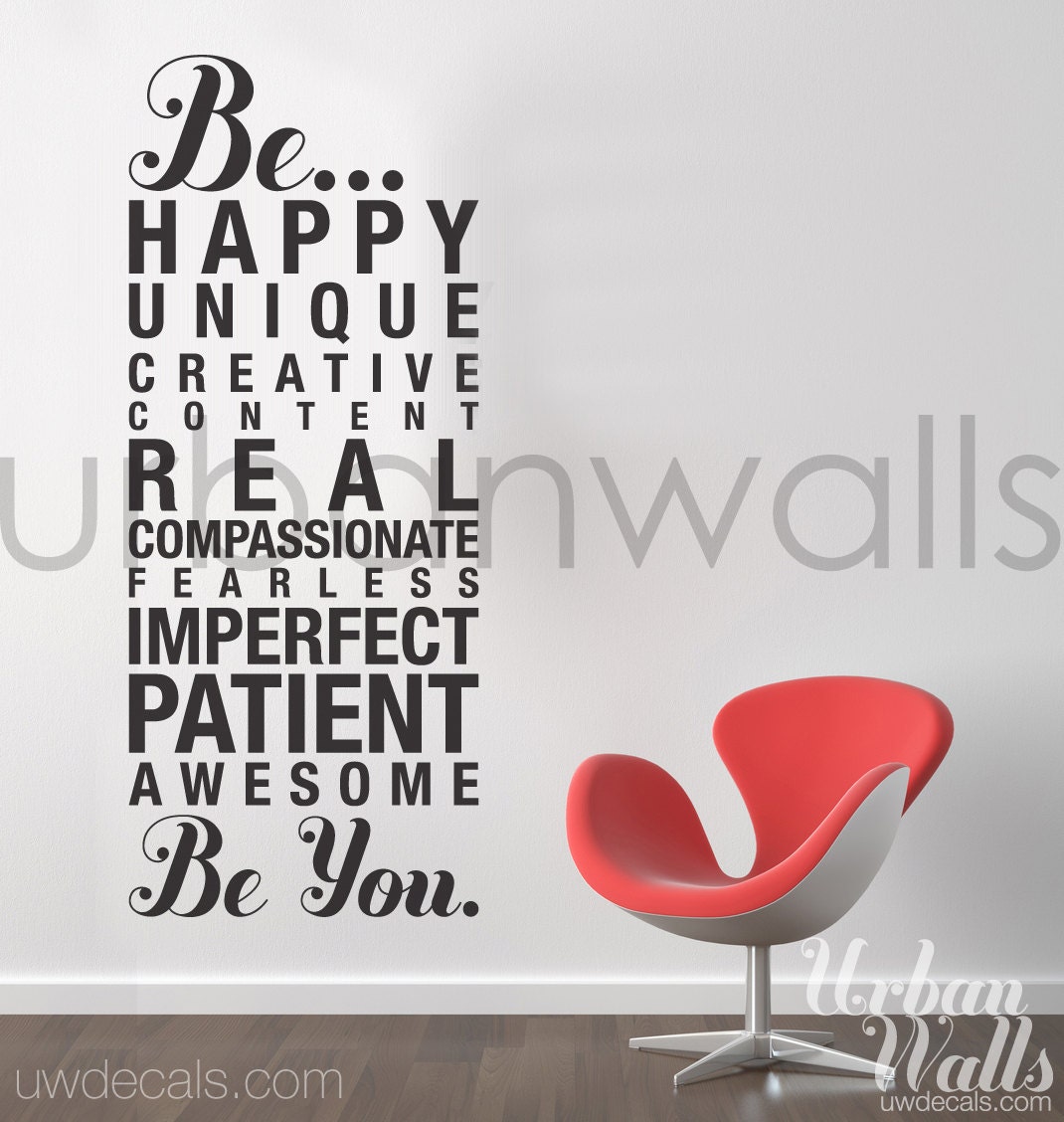 Vinyl Wall Sticker Decal, Be You