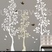 Vinyl Wall Sticker Decal Art - Spring Trees