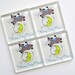 Baby Shower Favors - The Cow Jumped Over the Moon - 1 3/8 Inch Glass Magnets - 25 Favors