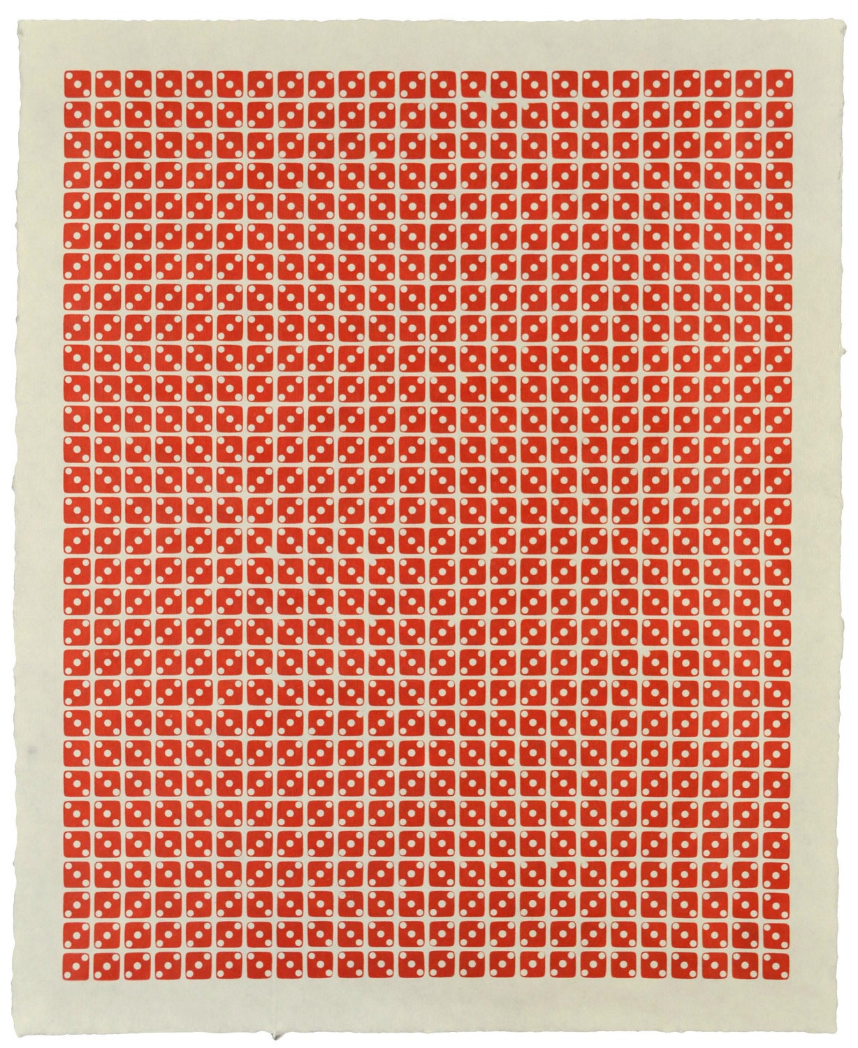 Letterpress Dice Print - Alpha Corvi