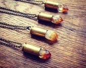 Citrine Bullet Necklace
