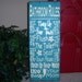 Bathroom Rules Subway Art Sign, Typography Wood Sign, Subway Art Sign, Bathroom Rules