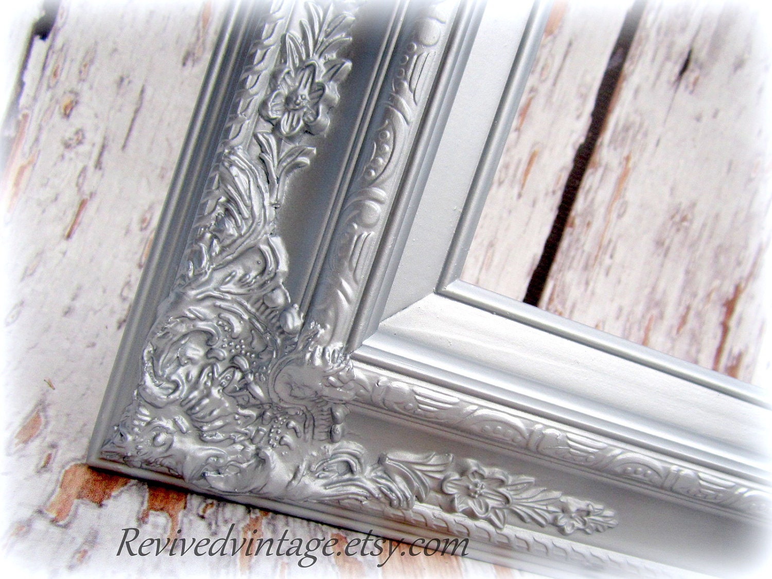 EXTRA LARGE BAROQUE Huge Picture Frame For Sale 36"x24" Picture or Mantel Mirror Black White Rococo Frame Historical Ornate Decorative