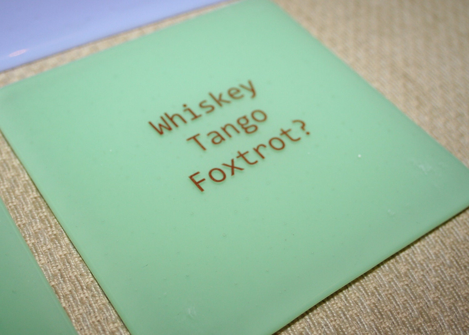 WTF OMG Coasters - Made to order in any colour