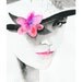 Print of Watercolour Fashion Illustration in cloche hat with pinkflower, titled: Pink